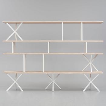 Per Söderberg, a custom made "NEB Shelving System" bookcase produced by No Early Birds.