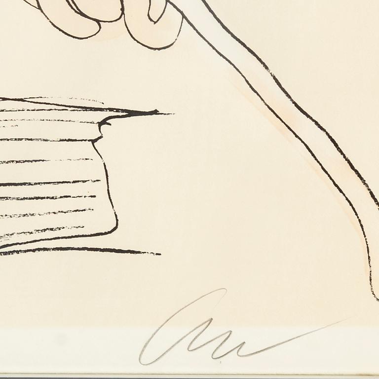 ANDY WARHOL, Silkscreen 1974, on Arches paper, signed with initials in pencil, and also signed and numbered 99/250 verso.