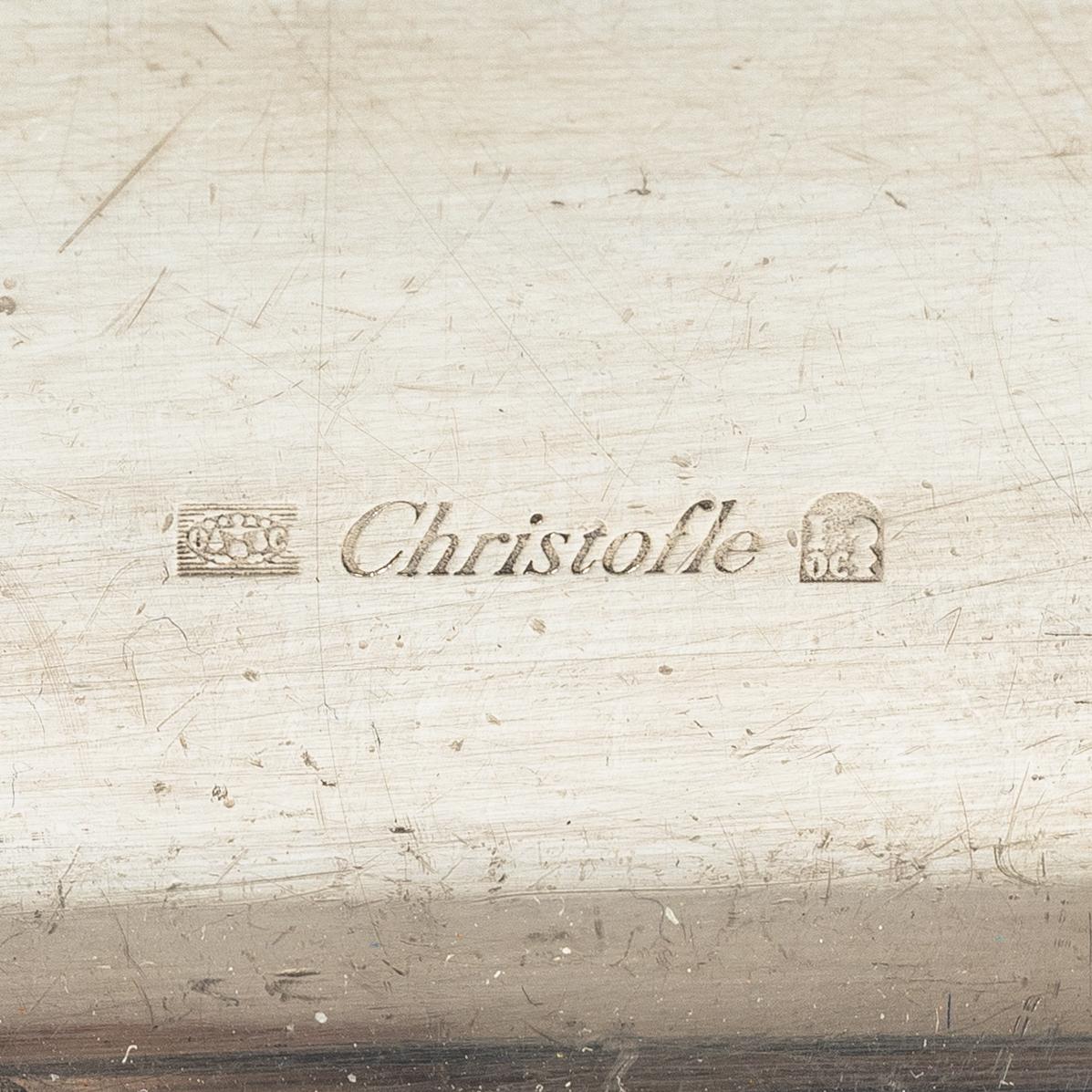 Christofle, tray, silverplate, late 20th century.