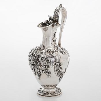 A William IV sterling silver ewer, maker's mark of Charles Reily & George Storer, London 1839.