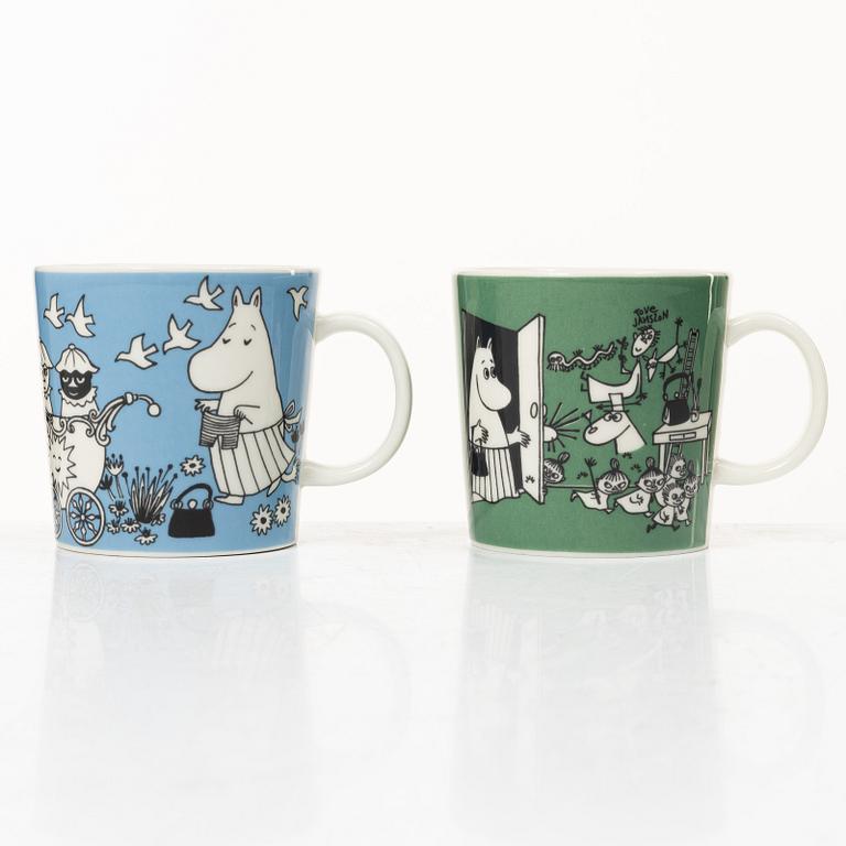 Arabia, two Moomin mugs, Finland, 1996-2002.