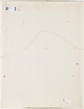 MICHEL HAAS, mixed media on paper, signed.