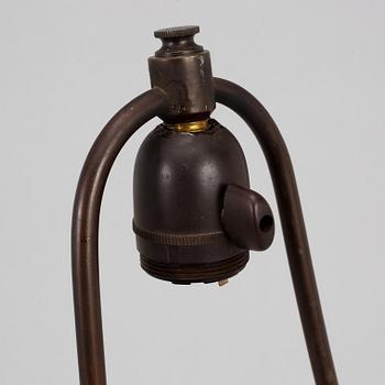 BORDSLAMPA, brons, art déco, 1900-talets första hälft.