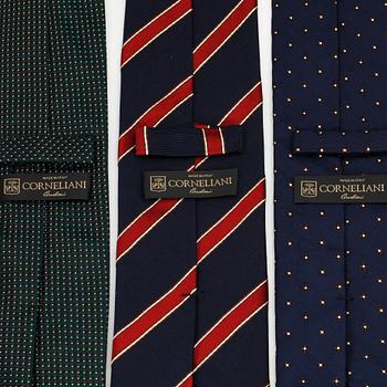 CORNELIANI, three silk ties.