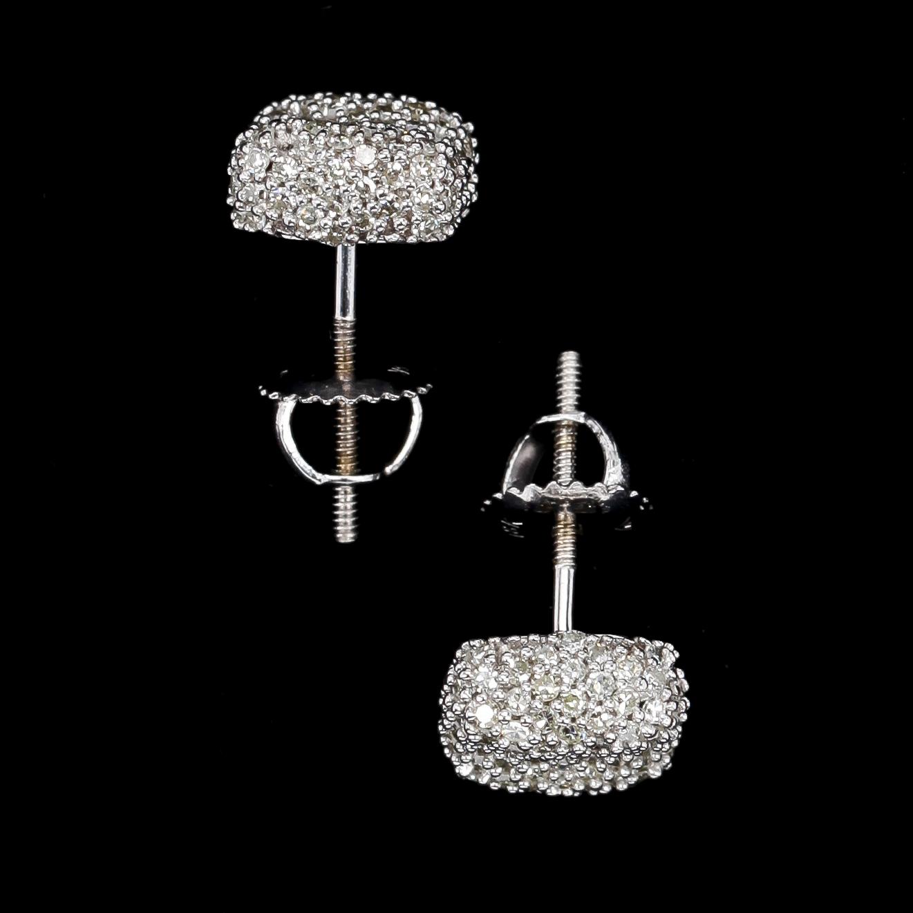 EARRINGS, brilliant cut diamonds, tot. app. 1.80 cts.