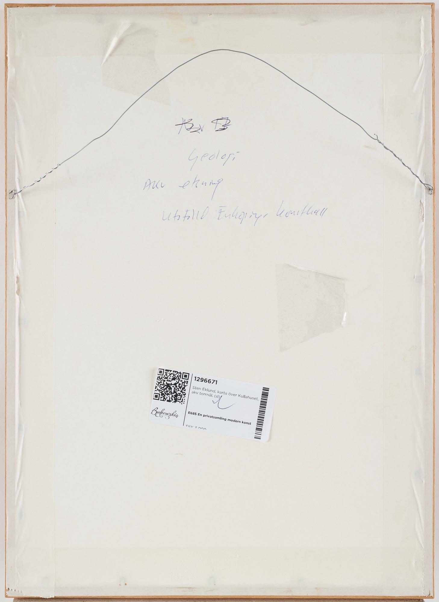 Sten Eklund, akvarellerad etsning, 1971, signerad PT.