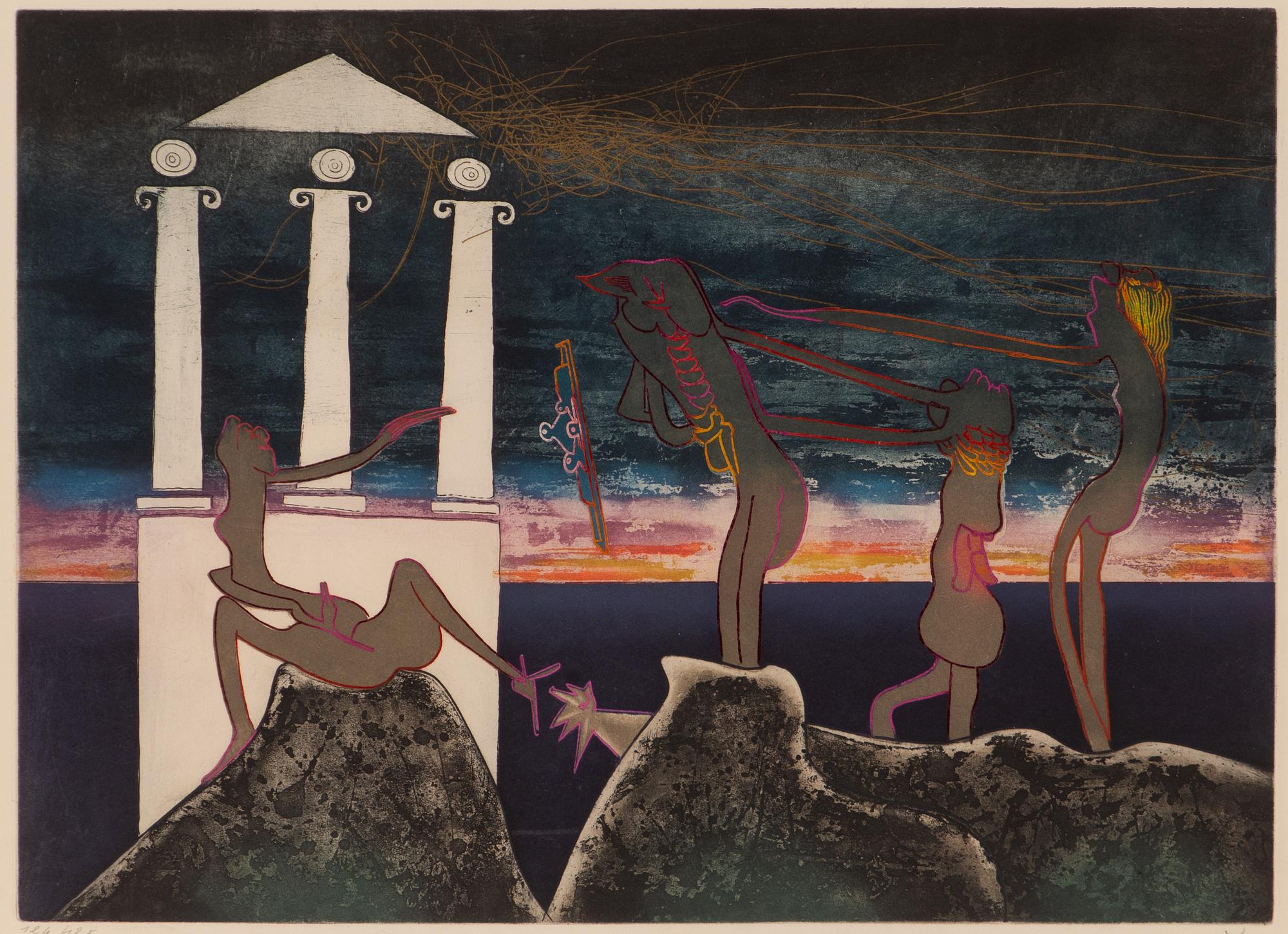 Roberto Matta, From "The arc, obscure of hours".