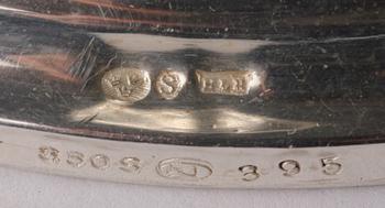 KANDELABRAR, ett par, silver, importstämplar.