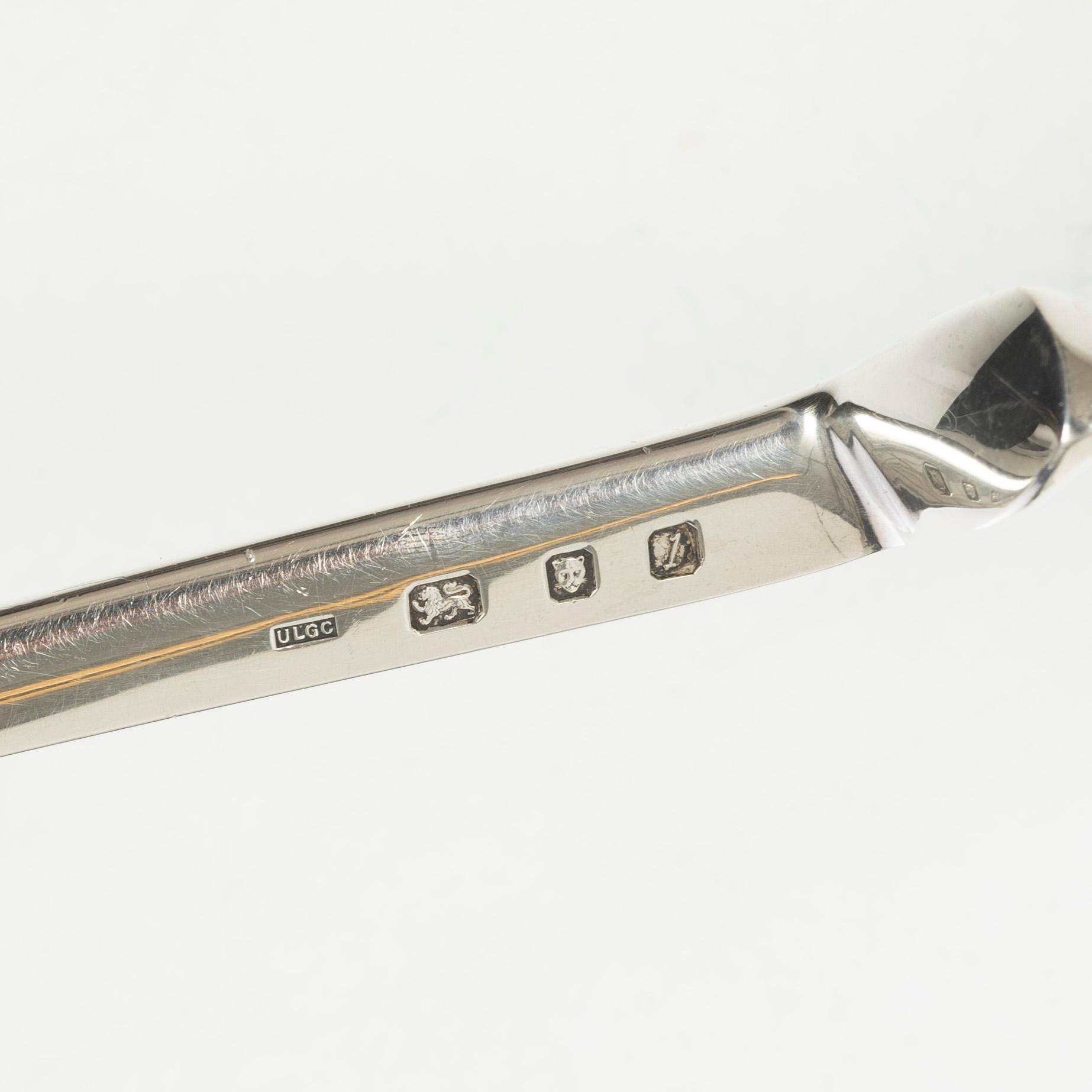 Brevkniv, silver, London, England, 1966.