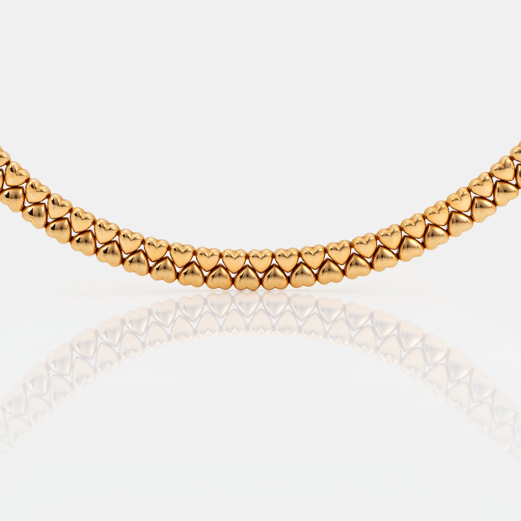 Cartier collier "Double Hearts" 18K guld.