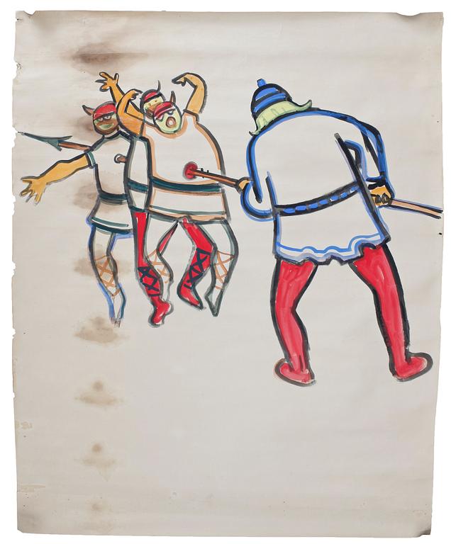 CARL KYLBERG, akvarell.