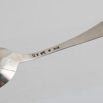 Eight Swedish Silver Spoons, 18th/19th Century.