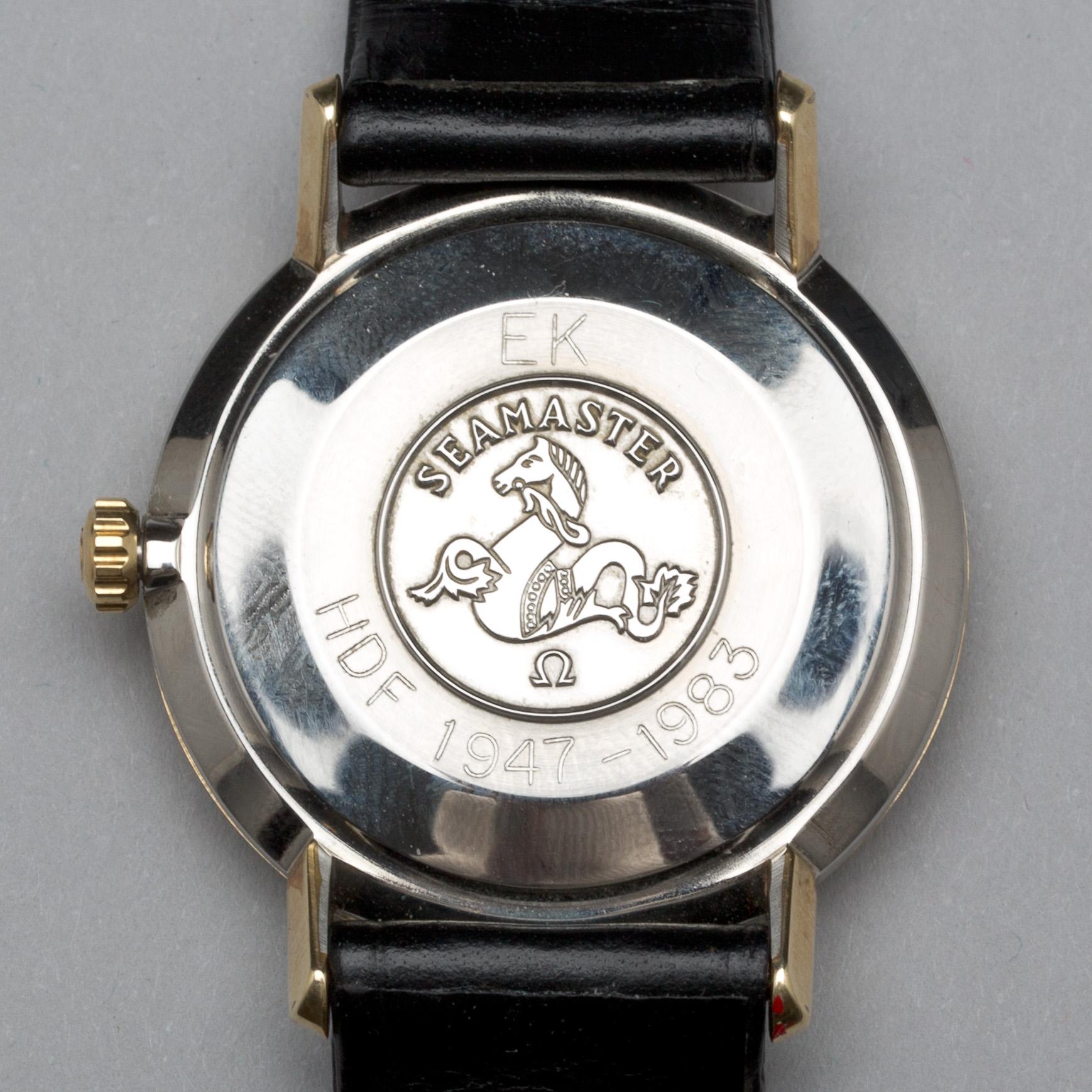 ARMBANDSUR, guld på stål, Omega Seamaster De Ville.