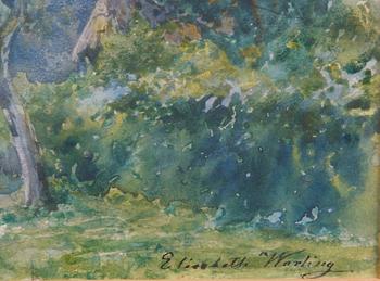 WARLING, ELISABETH, akvarell, sign.