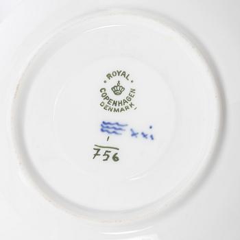 Kaffeservis, 8 delar, "Musselmalet helblonde", Royal Copenhagen, Danmark.