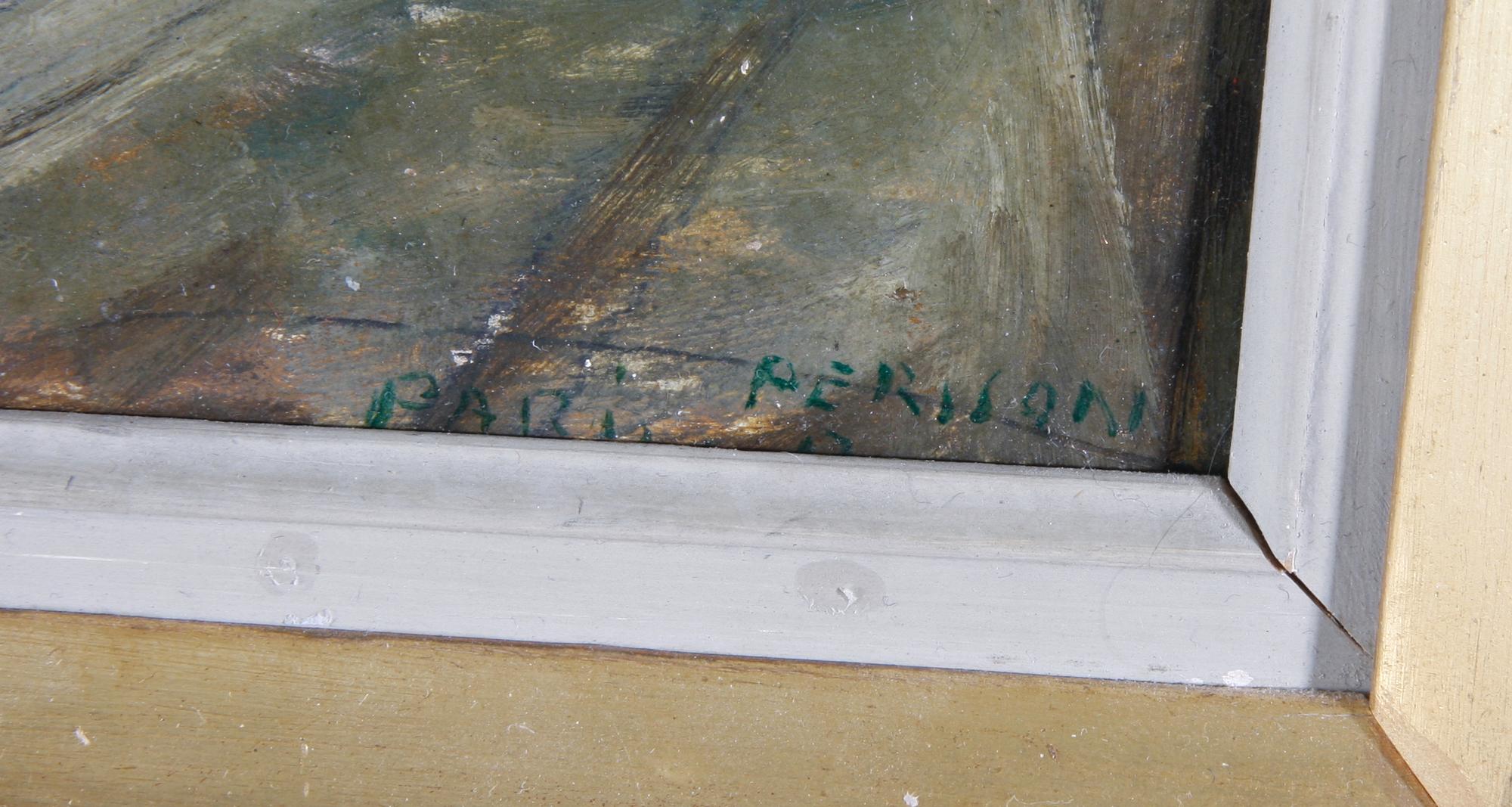 PERSSON, RAGNAR, olja på pannå, sign.