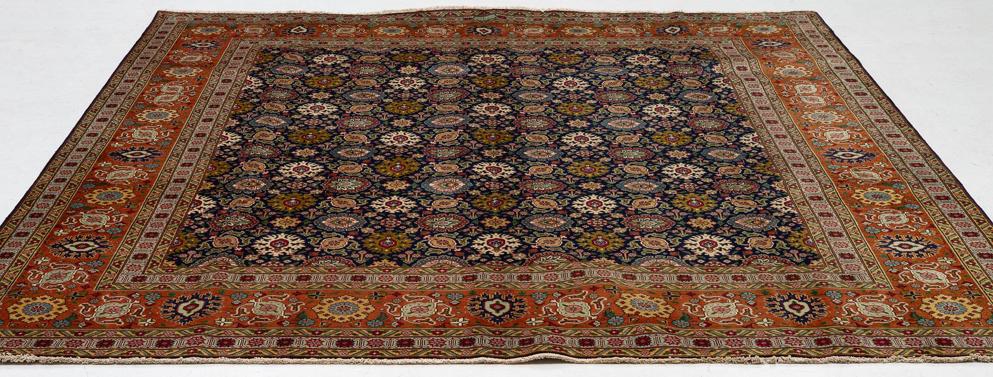 Carpet, Tabriz, approx. 300 x 295 cm.