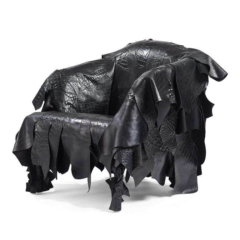 Fernando & Humberto Campana, fåtölj, "Leather Works, LWK070", Edra, Italien, efter 2007.
