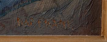 FRANK, NAPOLEON, olja på pannå, sign.