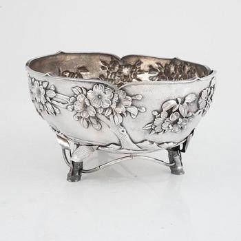 A sterling silver bowl, Arthur & Bond, Yokohama, Japan, c. 1889-1923.