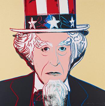 37. Andy Warhol, "Uncle Sam", from: "Myths".