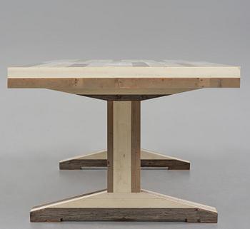 Piet Hein Eek, matbord, "Canteen Table in Scrapwood", Nederländerna, efter 2005.
