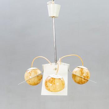 Ceiling lamp, Brevettato, Italy, 1970s.