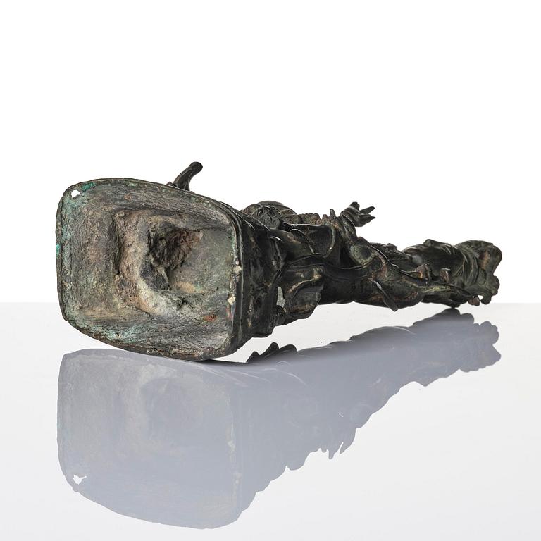 Boddhisattva sittandes på elefant, troligen sen Mingdynasti.