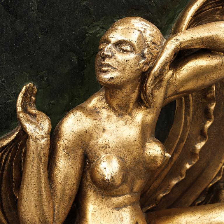 RELIEF, gips, art deco, 1920-tal.