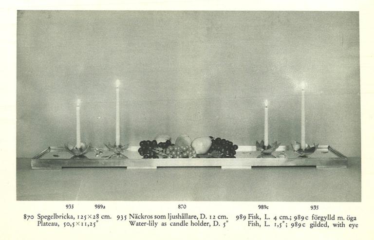 Björn Trägårdh, an early pair of pewter candlesticks model "935", Firma Svenskt Tenn, Stockholm probably 1920s-30s.