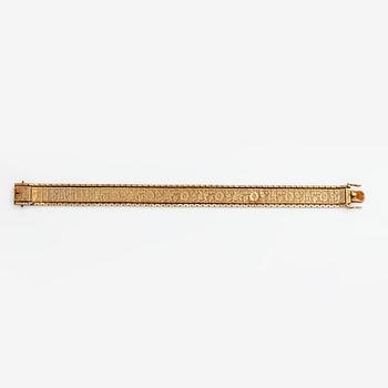 A 14K gold bracelet. L. Gunnari, Helsinki 1929.