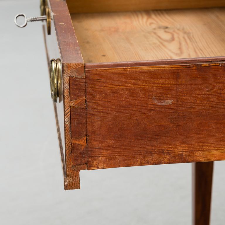 A Swedish late gustavian writing desk, late 18th century.
