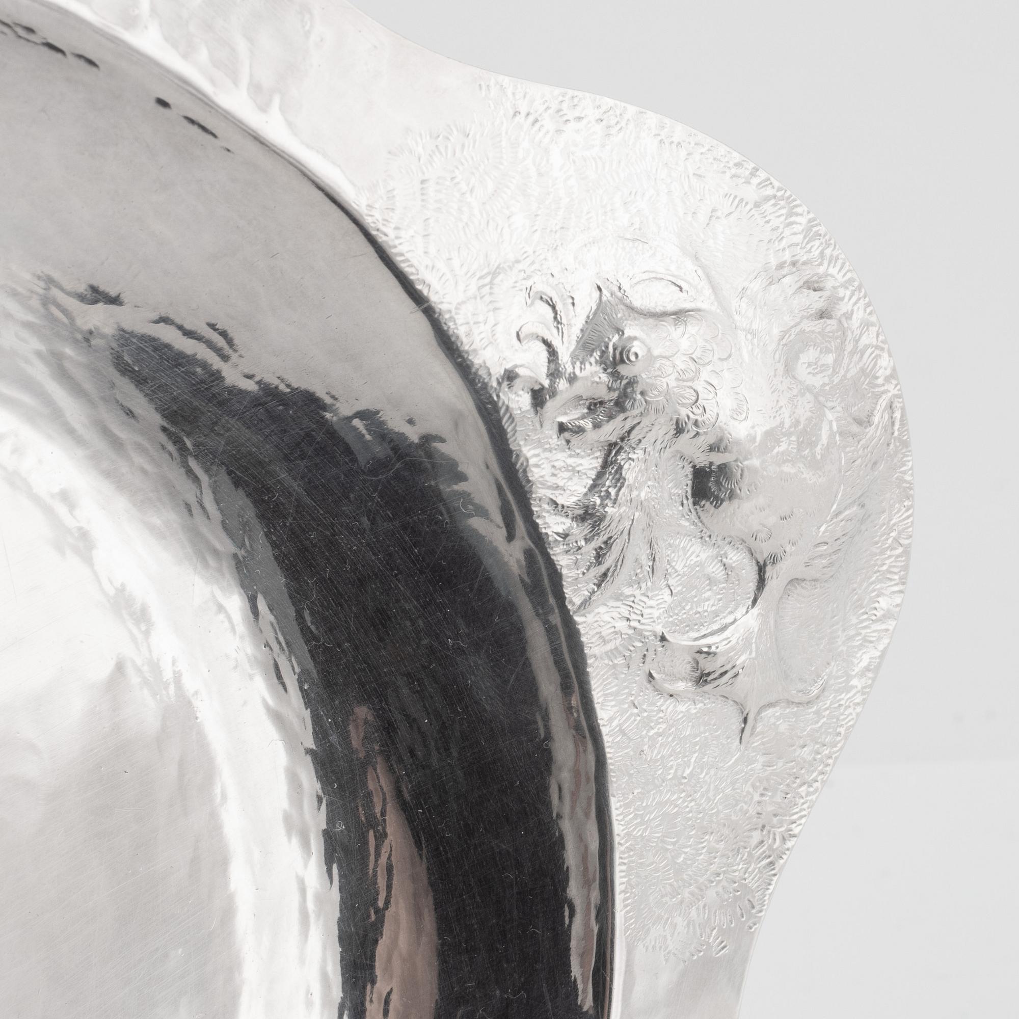 A Swedish Silver Dish, mark of Atle Sylvén, Stockholm 1938.