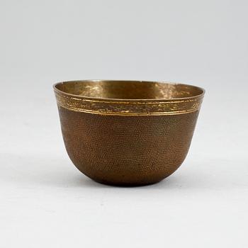 SUPKOPP, förgylld koppar, Tyskland, 16-1700-tal.