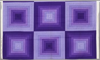 GARDINLÄNGDER, 2 st och PROVBITAR, 8 st, bommulskretong, Verner Panton för Mira-X.