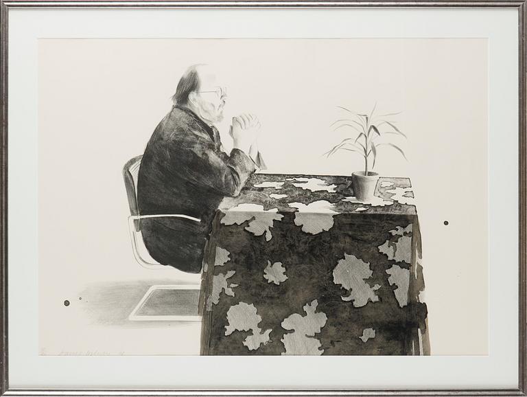 David Hockney, "Henry at Table".
