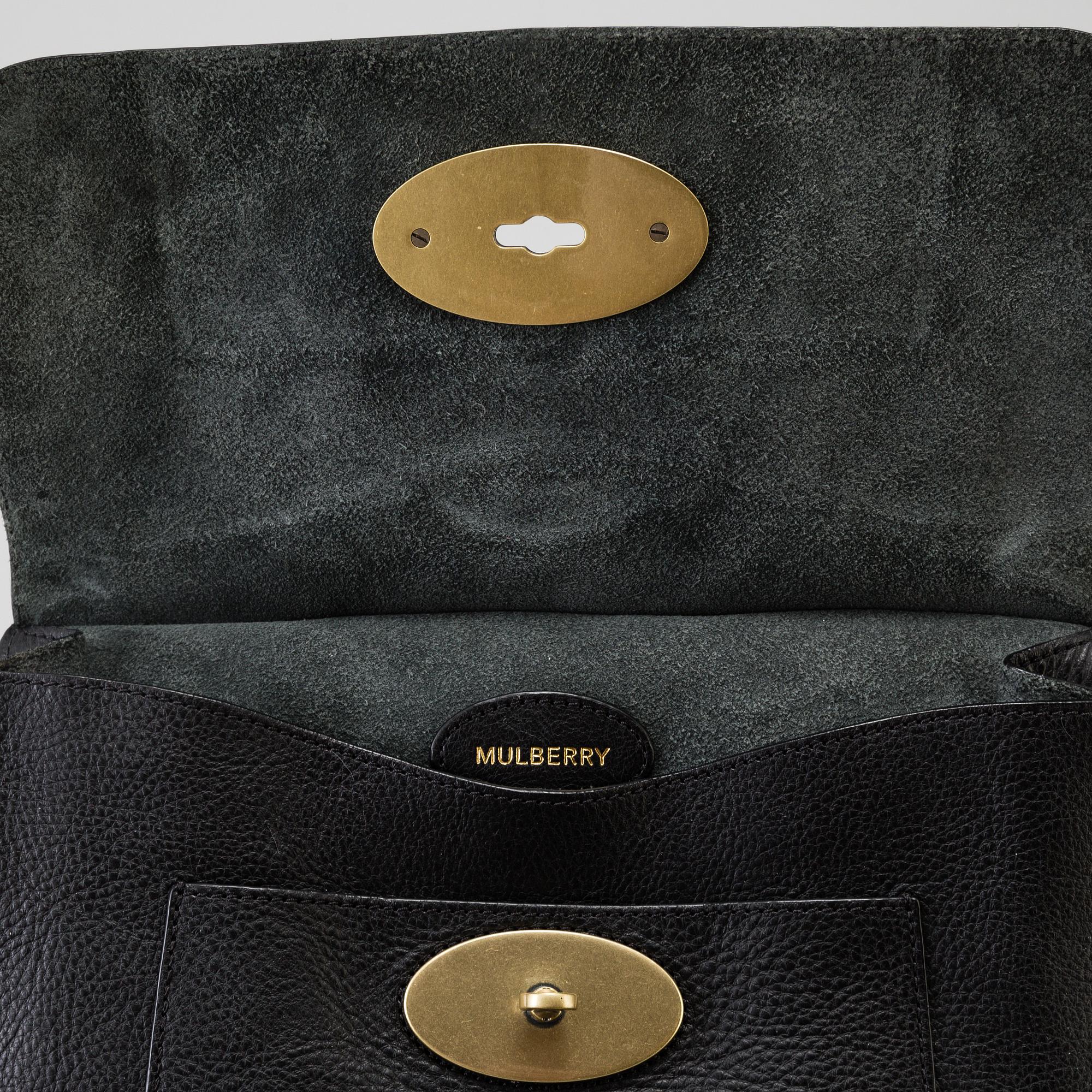 A Mulberry "Anthony Messenger Black" shoulder bag.