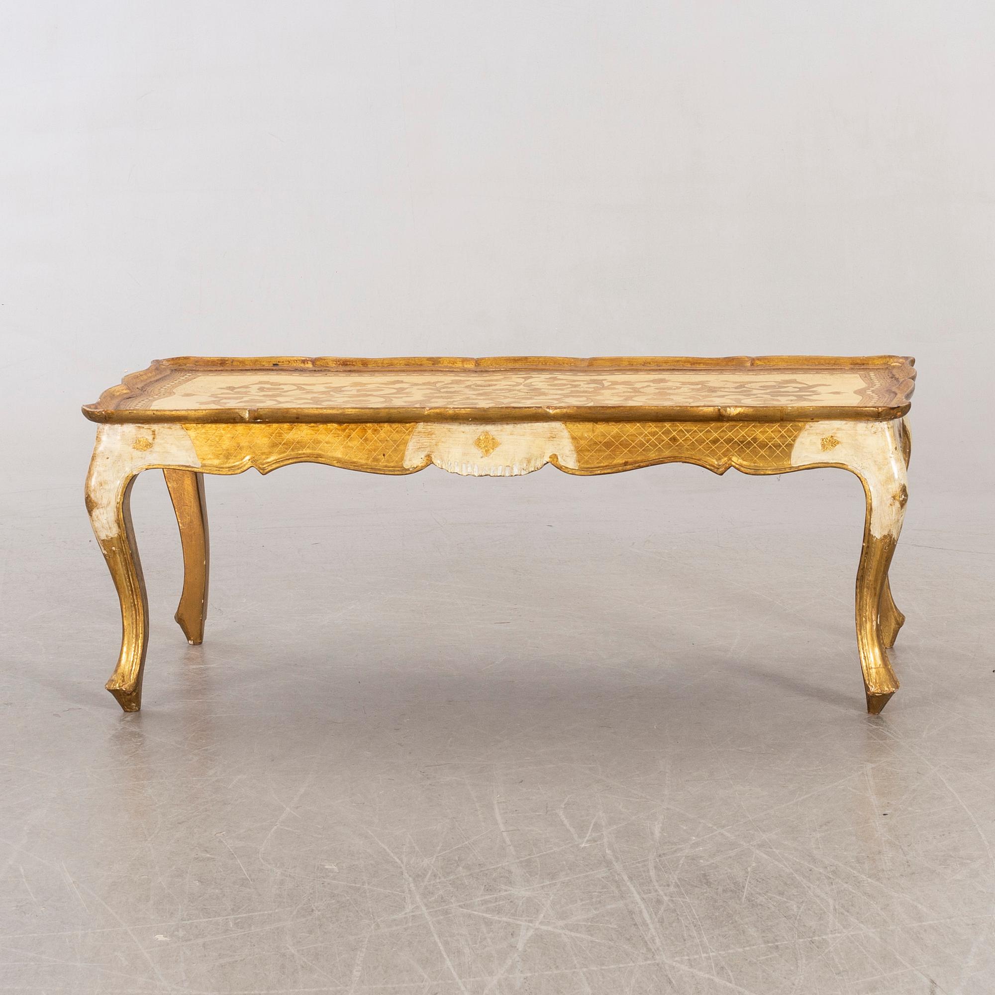 Soffbord Louis XV-stil Paoletti, Florens Italien, 1900-talets mitt.