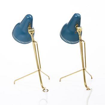 Boris Lacriox, table lamps, a pair, Falkenbergs Belysning, mid-20th century.