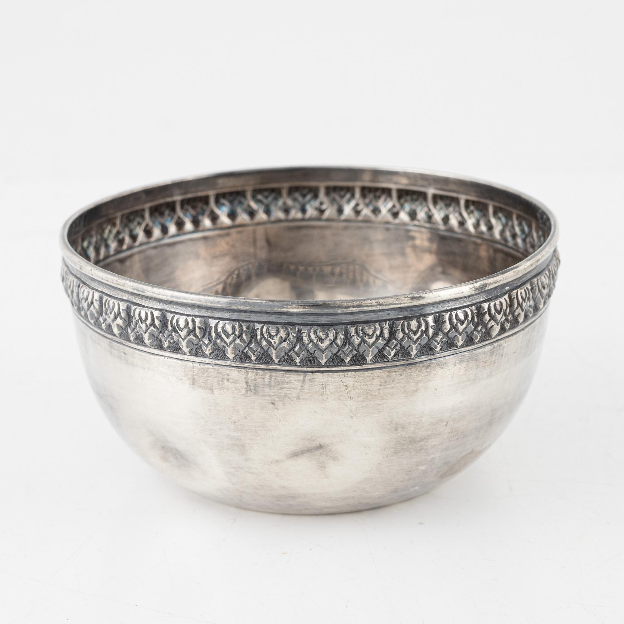 Skålar, 5 st, sterling silver.
