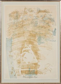 ROBERT RAUSCHENBERG, litografi, signerad, daterad 69 och numrerad 50/50.