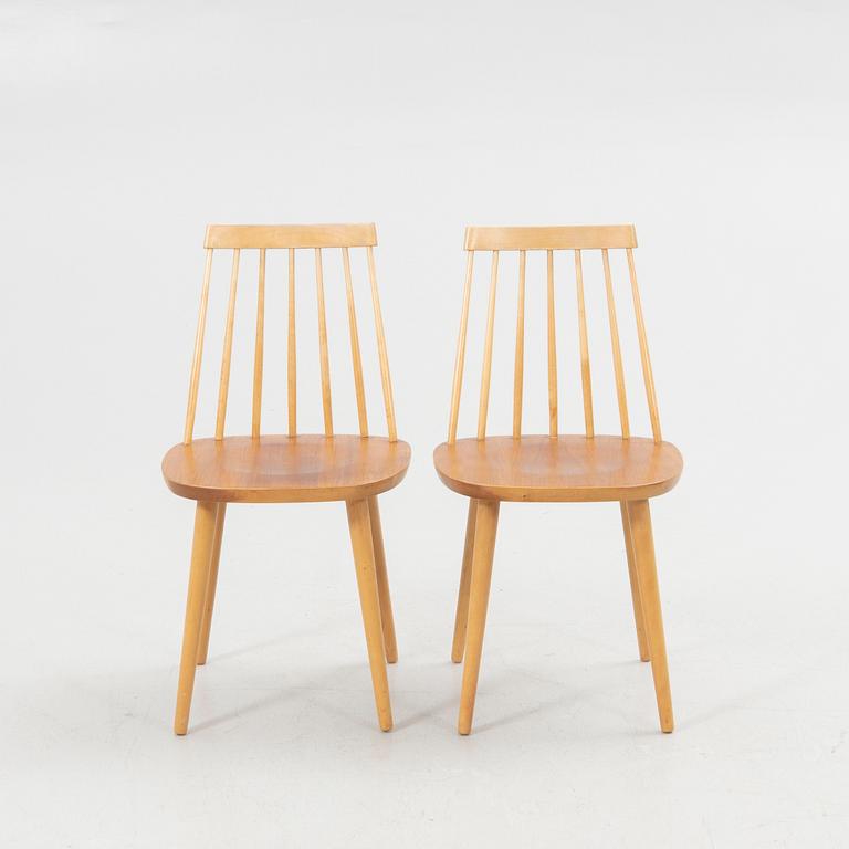 Yngve Ekström, Chairs, 4 pcs, "Pinnockio", Stolab, 1950s/60s.