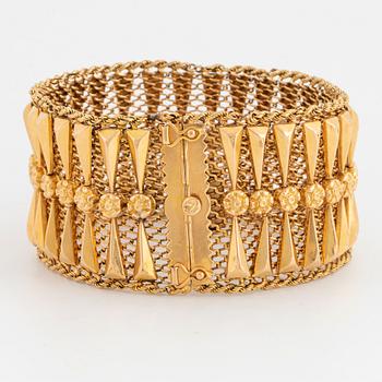 18K gold bracelet, Italy.