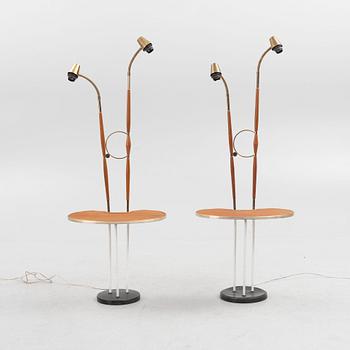 A pair of 1950's floor lamps.