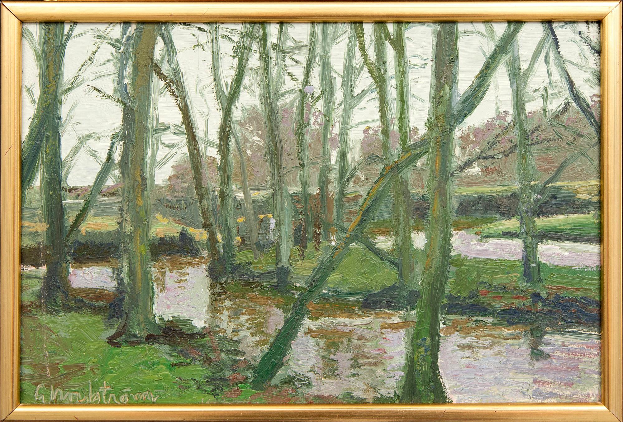 Gerhard Nordström, oil on panel, signed.