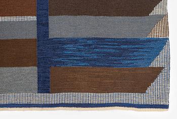 Margareta Grandin-Nettles, a flat weave carpet, c. 302 x 246 cm, signed GLH MG.