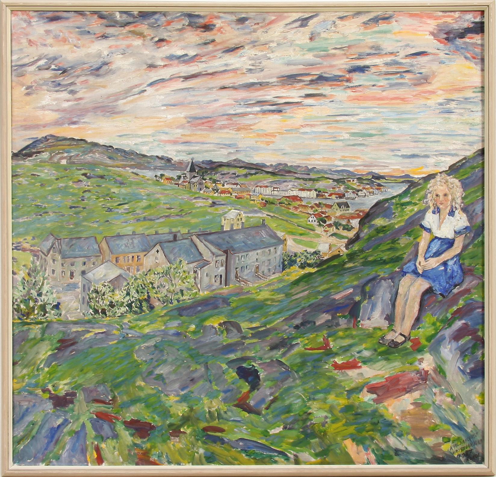 KARL DAHLQVIST, olja på duk. Sign o dat 1937.