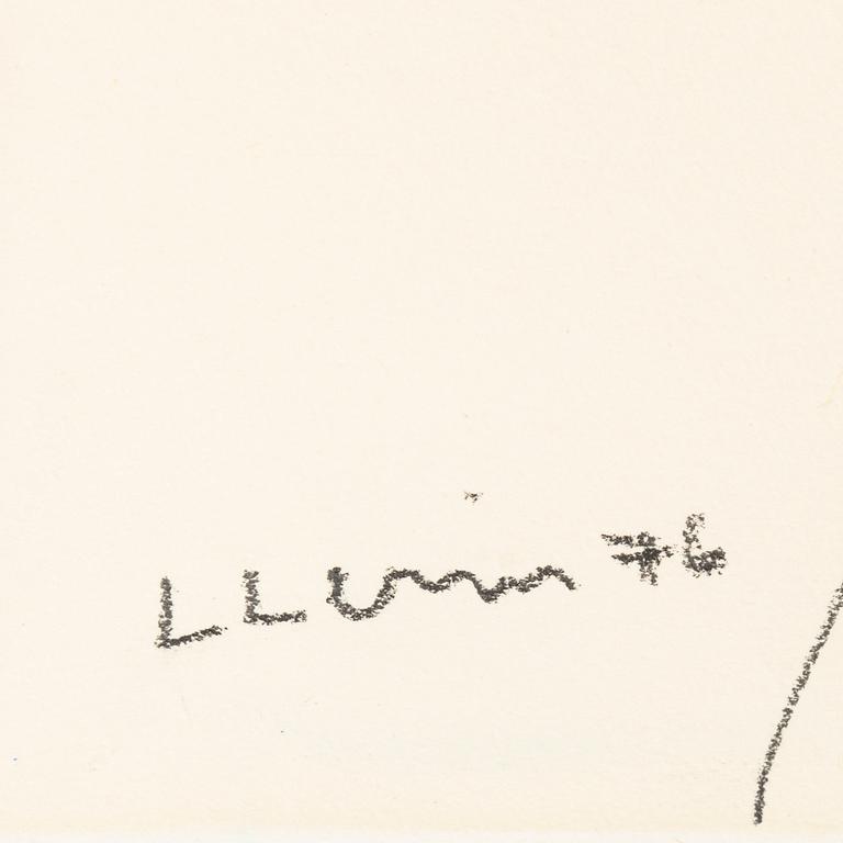 Lars Lerin, watcolour, signed L Lerin and dated 76.