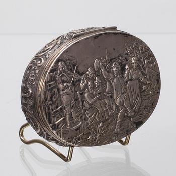 DOSA, FAT, 2 st, och ASKFAT, 2 st. Silver. Bl.a. Holland 1920-tal. Vikt totalt ca 260 g.