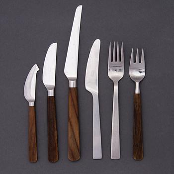 A 32-piece Set of Lion de Luxe and Triennale Cutlery by Hackman and Fiskars, Finland.